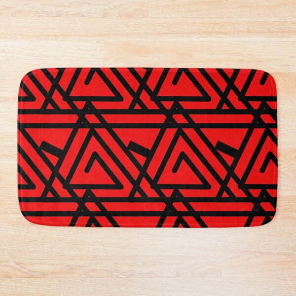 Item preview, Red and Black Triangular Coils designed and sold by PatternsRUs.