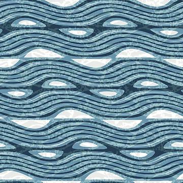Artwork thumbnail, Abstract Sea Ripple Pattern, Color - Sea Glass by TextileInstinct