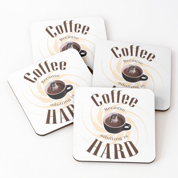 Item preview, Coffee Because Adulting is Hard designed and sold by devilmaycorp.