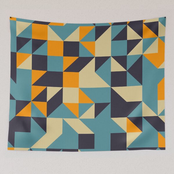 Item preview, Scenic Elevations retro color palette geometric pattern designed and sold by acidmit.