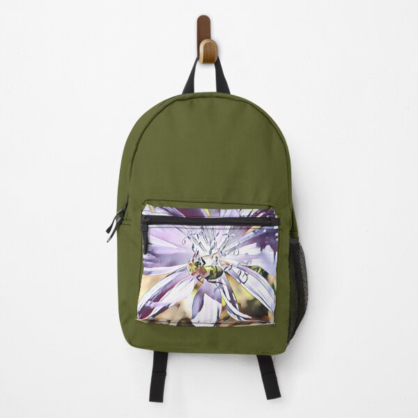 Item preview, Green Sweat Bee on Chicory Flower, Variation 2 designed and sold by Figglywig Art Studios.