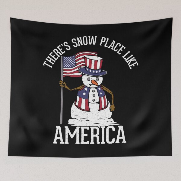 Item preview, Vintage American Flag Christmas Patriotic Gifts For Snow Men designed and sold by VDKMerch.