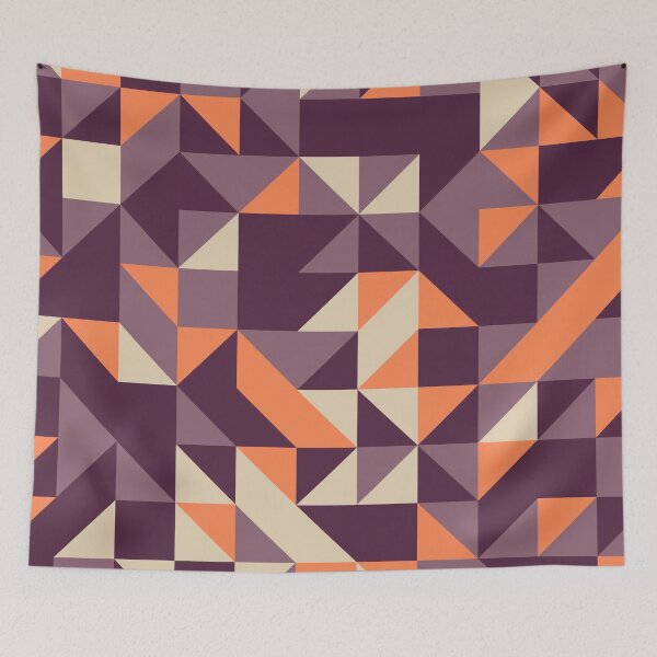Item preview, Vinyl Grooves retro color palette geometric pattern designed and sold by acidmit.