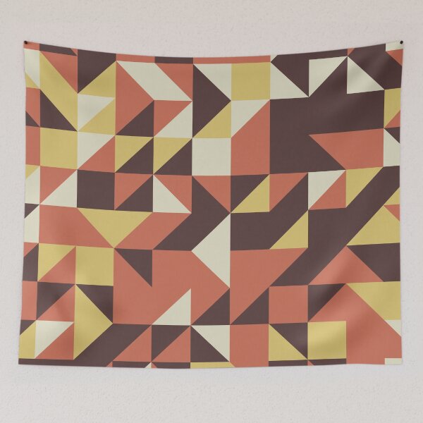Item preview, Audio Waves retro color palette geometric pattern designed and sold by acidmit.