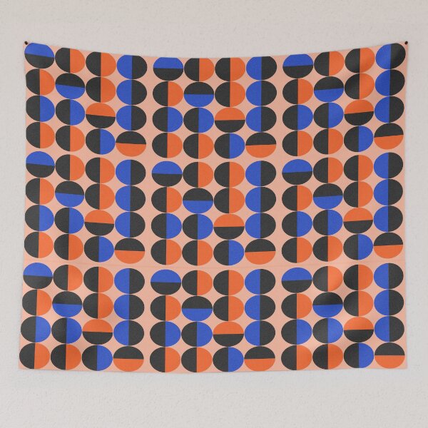 Item preview, Geometric Circle Pattern Retro style designed and sold by dreamofdenim.