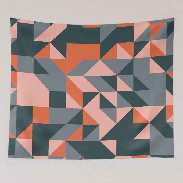 Item preview, Wild Wanderlust retro color palette geometric pattern designed and sold by acidmit.