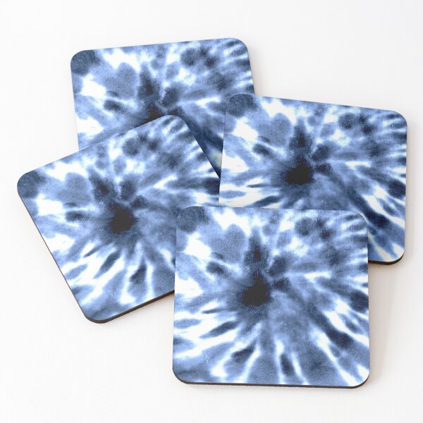 Item preview, Tie dye spiral shibori indigo blue navy white background designed and sold by olgersart.