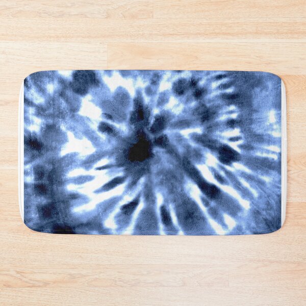 Item preview, Tie dye spiral shibori indigo blue navy white background designed and sold by olgersart.