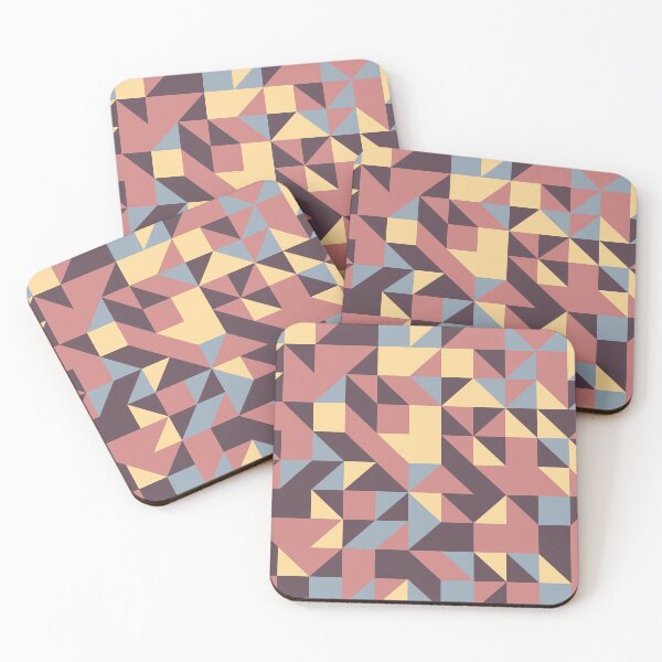 Item preview, Sunset Beach retro color palette geometric pattern designed and sold by acidmit.