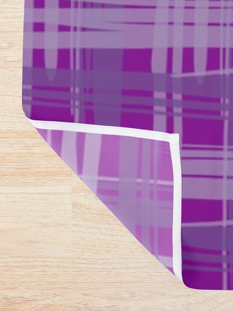 Alternate view of Plum Plaid Shower Curtain