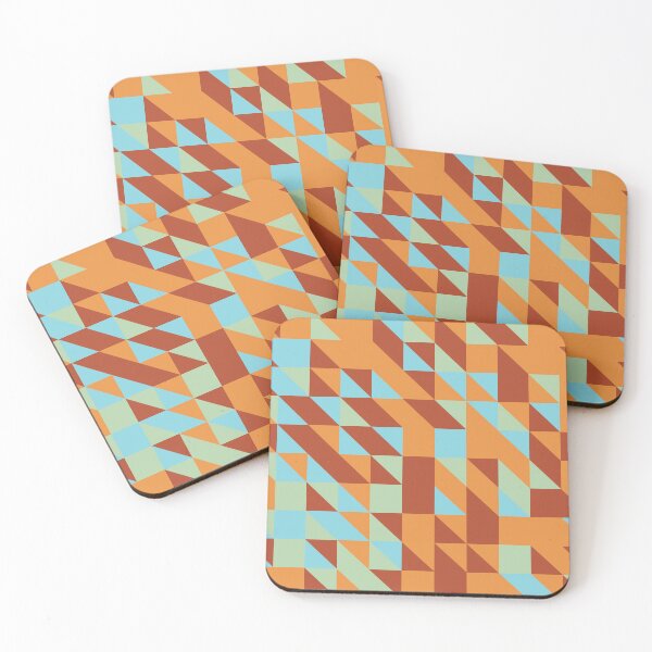Item preview, Pin-Ups & Piers retro color palette geometric pattern designed and sold by acidmit.
