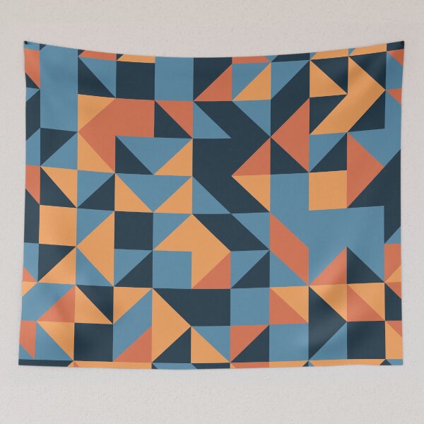 Item preview, Roller Rink retro color palette geometric pattern designed and sold by acidmit.