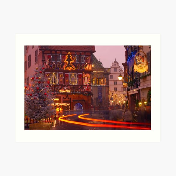 Illumination de Noël à Colmar Impression artistique
