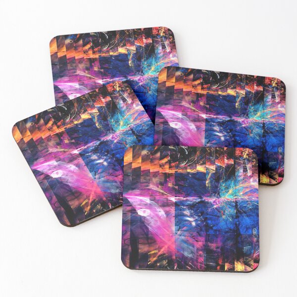 Item preview, Media Horizon Sunset—Detailed Fractal Art, Science Art, Vivid, Deep Color, Glitchy, Math Art, Media, Technology, Tech, Tech Art designed and sold by technochroma.