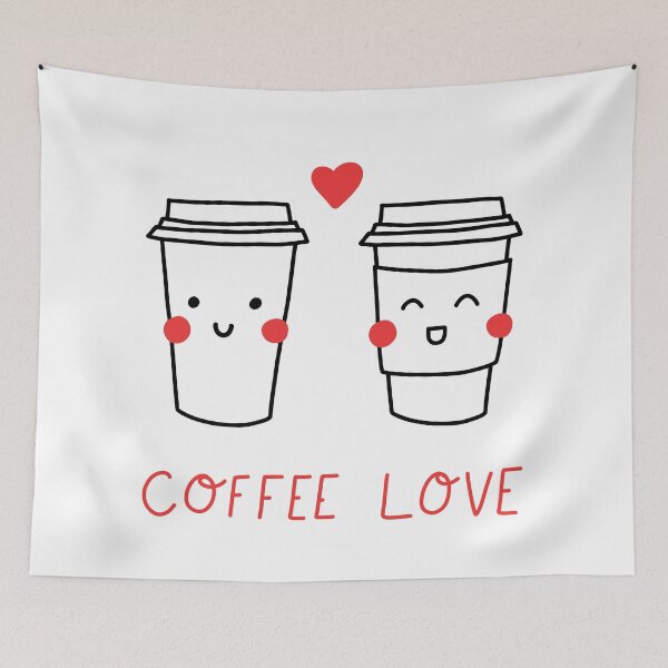 Item preview, Coffee Love (white) designed and sold by Design Minds Boutique.