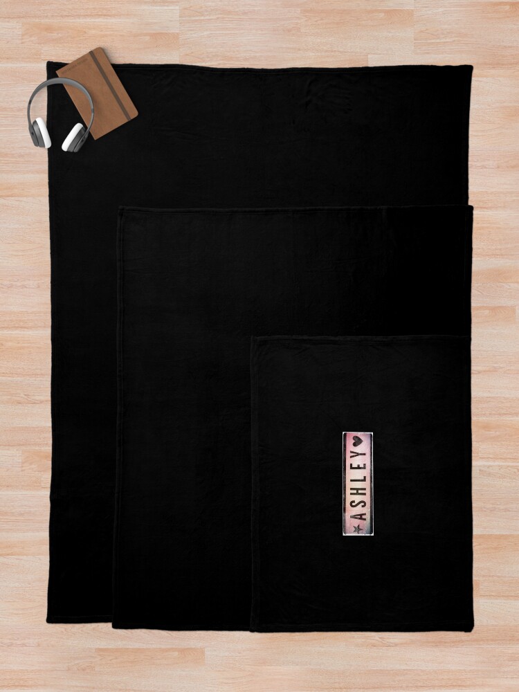 Alternate view of Ashley mask, Ashley socks, Ashley sticker, Ashley magnet, Ashley notebook, Ashely Throw Blanket