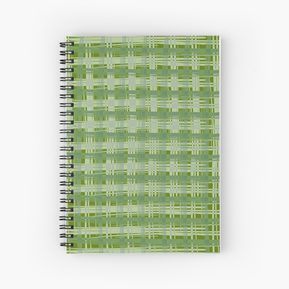 Basil Plaid Spiral Notebook