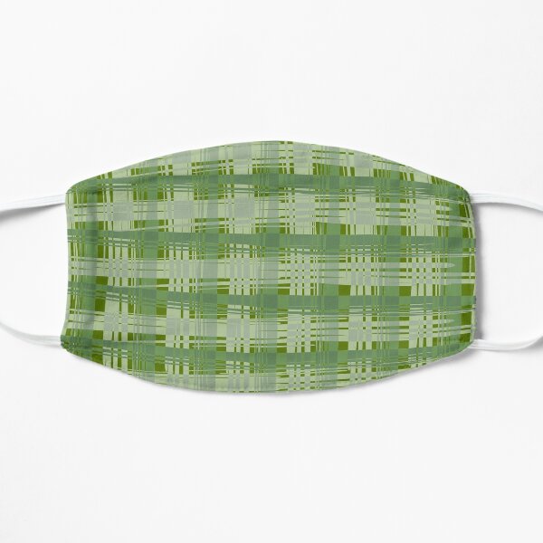 Basil Plaid Flat Mask