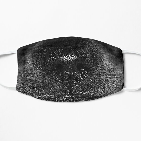 Black dachshund snout Flat Mask