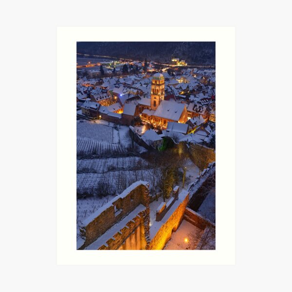 Kaysersberg pendant le marché de Noël Impression artistique