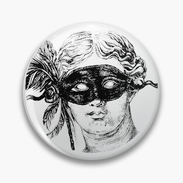 Item preview, Aphrodite head in festive mask designed and sold by CatMadePattern.