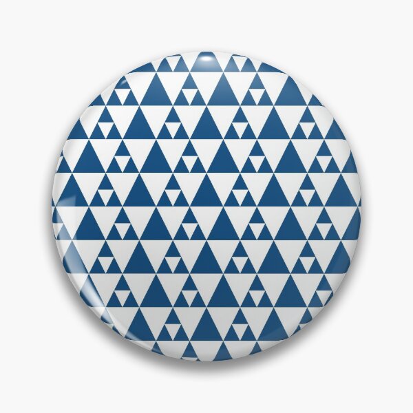 Item preview, Triangles in classic blue in simple geometric pattern designed and sold by acidmit.