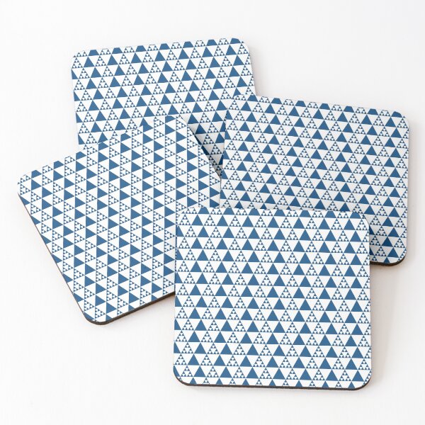 Item preview, Triangles in classic blue color in a geometric pattern designed and sold by acidmit.