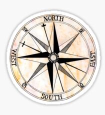 Antique Compass Rose Sticker