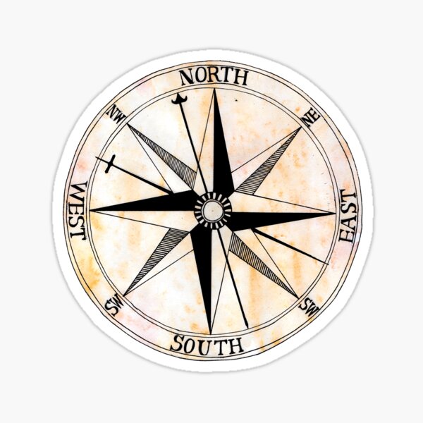 Vintage Compass Rose Fabric