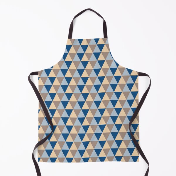 Item preview, Minimal geometric ornament with triangles in classic blue color palette designed and sold by acidmit.