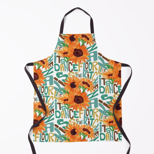 Item preview, Kiss in the kitchen like it’s a dancefloor – Yellow Sunflowers designed and sold by Parydish.