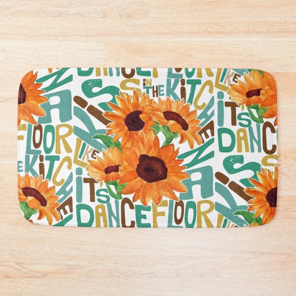 Item preview, Kiss in the kitchen like it’s a dancefloor – Yellow Sunflowers designed and sold by Parydish.