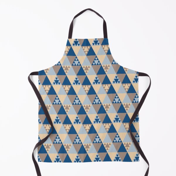 Item preview, Triangles in a minimal geometric ornament in classic blue color palette designed and sold by acidmit.