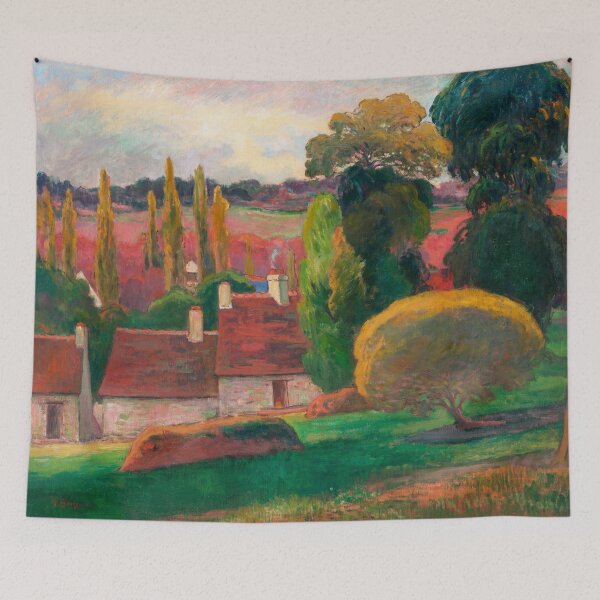 Item preview, A Farm in Brittany (ca. 1894) by Paul Gauguin. designed and sold by SFTStudio.