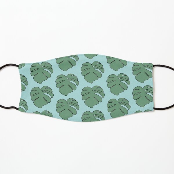 Monstera swiss cheese plant leaf Kids Mask