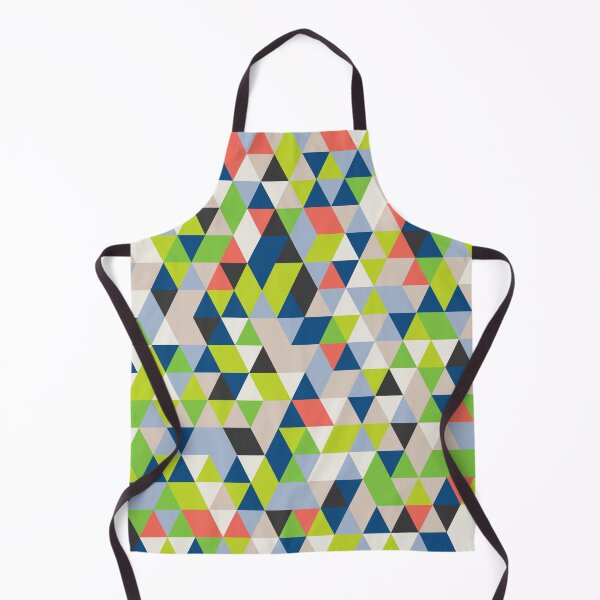 Item preview, Abstract geometric mosaic with triangles in random classic blue color palette designed and sold by acidmit.