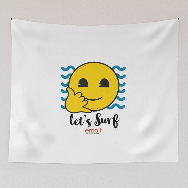 Artikelvorschau, EMOJI - LET'S SURF - EMOJI - FUN - COOL - HAPPY  entworfen und verkauft von Tropical Blood.