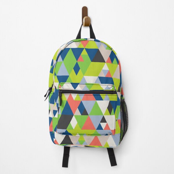 Item preview, Abstract geometric mosaic with triangles in random classic blue color palette designed and sold by acidmit.