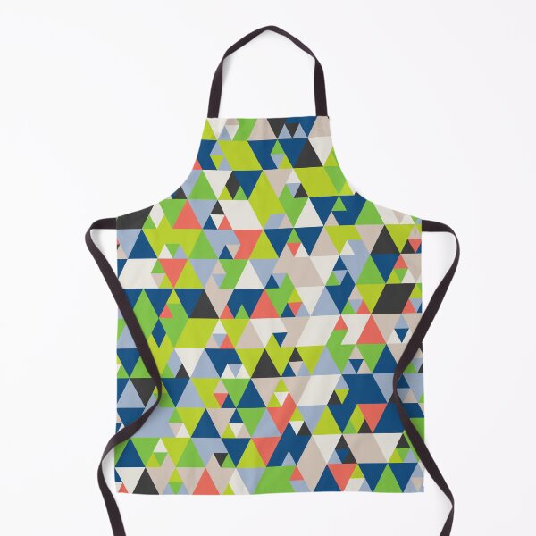 Item preview, Abstract geometric mosaic with triangles in random classic blue color palette designed and sold by acidmit.