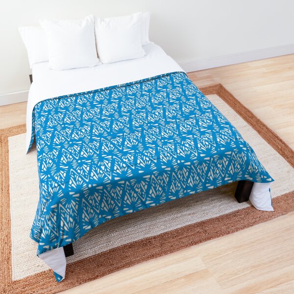 Item preview, Geometrees - Christmas Pattern - blue&white designed and sold by batisfera.