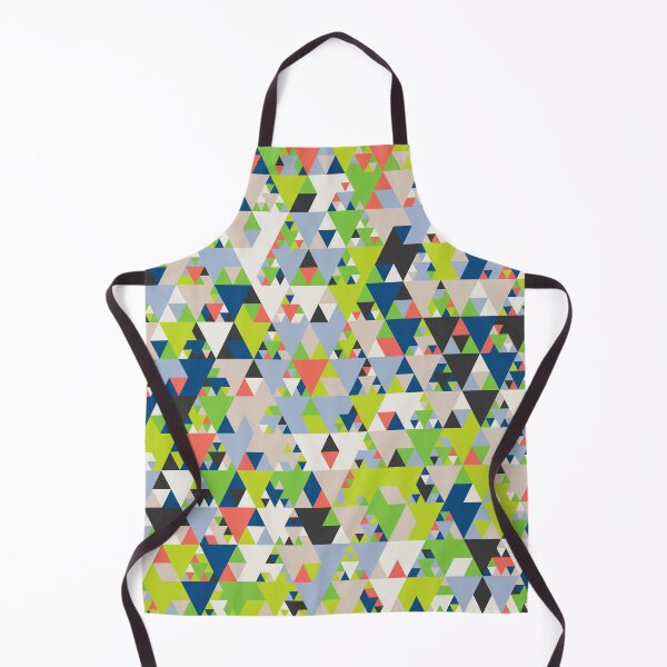 Item preview, Triangles in an abstract geometric mosaic in classic blue color palette designed and sold by acidmit.
