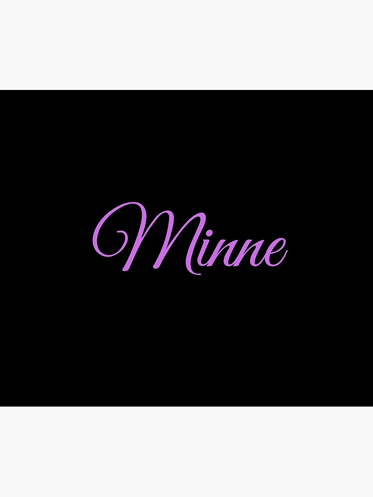 Discover Minne Girl Name Premium Matte Vertical Poster