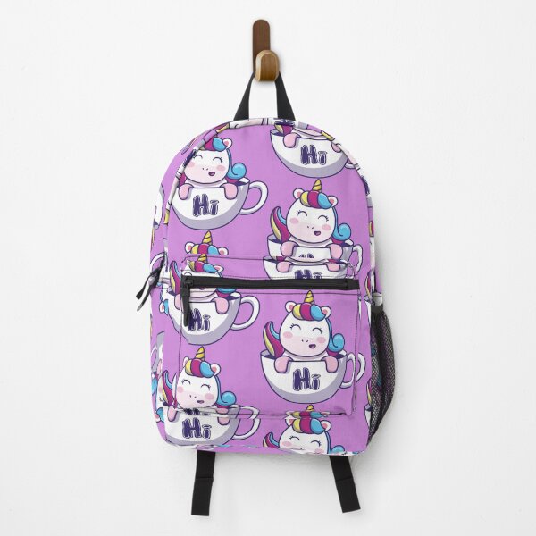 Item preview, Hi Cute funny unicorn in cup coffee cartoon designed and sold by AndalAE.