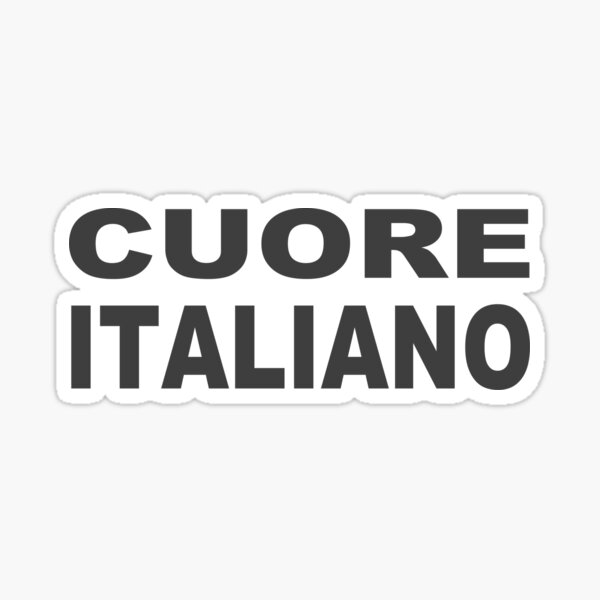 Cuore Italiano - Italian Heart Sticker