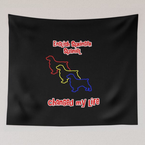 Item preview, English Springer Spaniel Changed my Life - Dog Art dogs Silhouette - pet designed and sold by Coolstuff4you71.