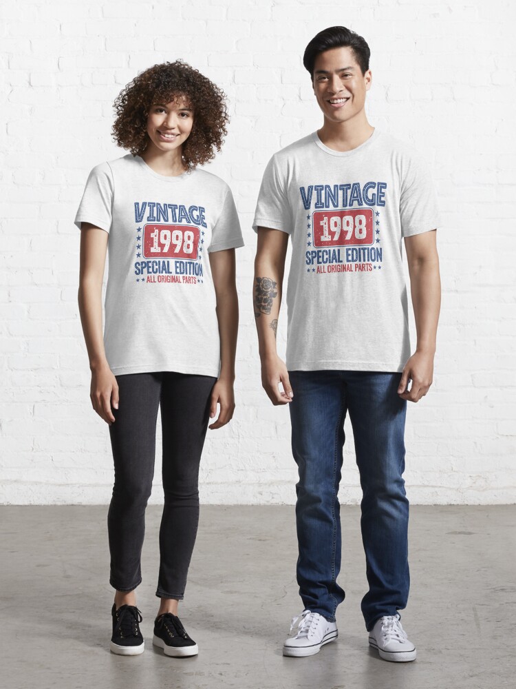All Original Parts Gifts For Him 23Th Birthday Shirts 23Th Birthday Gifts Shirt Classic 1998 Shirt Her Vintage 1998 Birthday Shirt