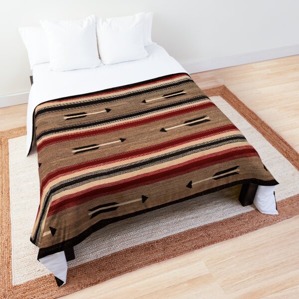 1914 NAVAJO TAPESTRY WITH MANY ARROWS. A NATIONAL TREASURE NOW WORTH $33,000 Comforter