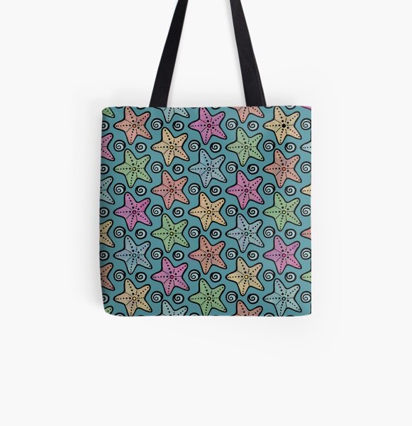 A Galaxy of Seastars All Over Print Tote Bag