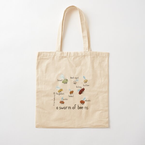 Bee Beans Cotton Tote Bag