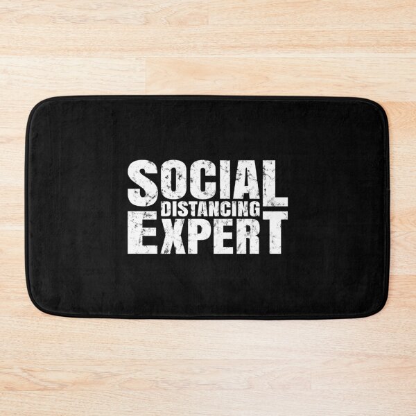 Item preview, social distancing expert, social distancing 2021, funny social distancing quotes, anti social, anti social 2021  designed and sold by T-DESIGNEDZ.
